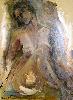 Huile, Papier maroufl, toile
Dimensions : 100 x 73 cm